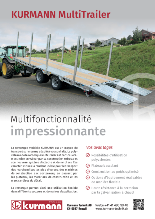 Produktflyer KURMANN MultiTrailer