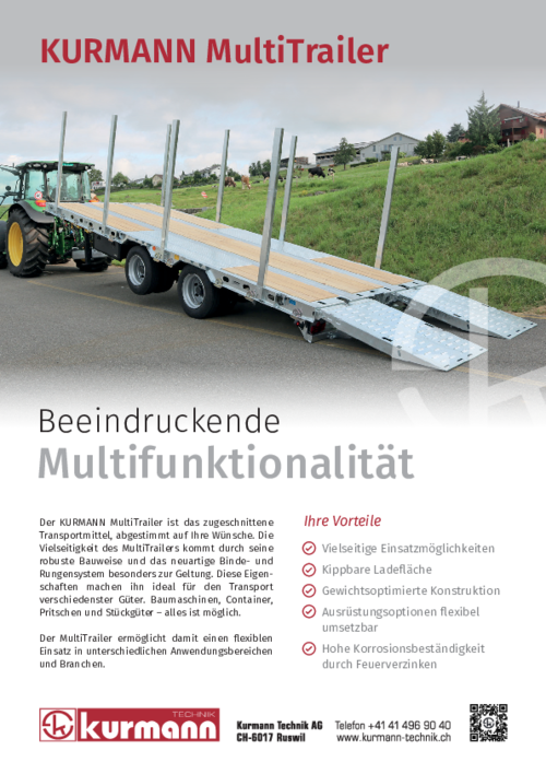 Produktflyer KURMANN MultiTrailer